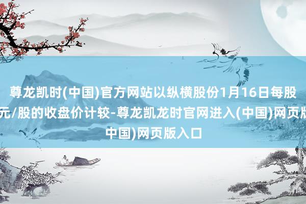 尊龙凯时(中国)官方网站以纵横股份1月16日每股35.2元/股的收盘价计较-尊龙凯龙时官网进入(中国)网页版入口