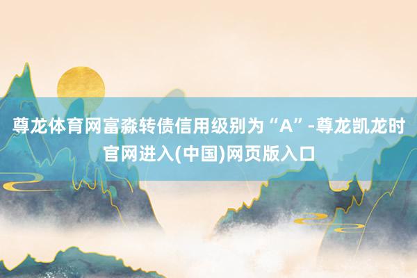尊龙体育网富淼转债信用级别为“A”-尊龙凯龙时官网进入(中国)网页版入口